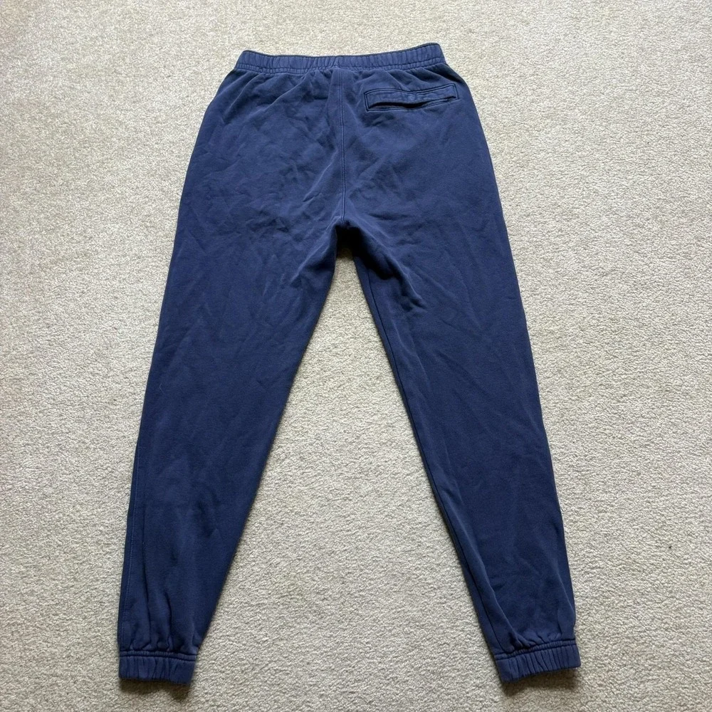 Nike Sweatpants Mens Small Blue Fleece Jogger Pants Pockets Lounge Athletic